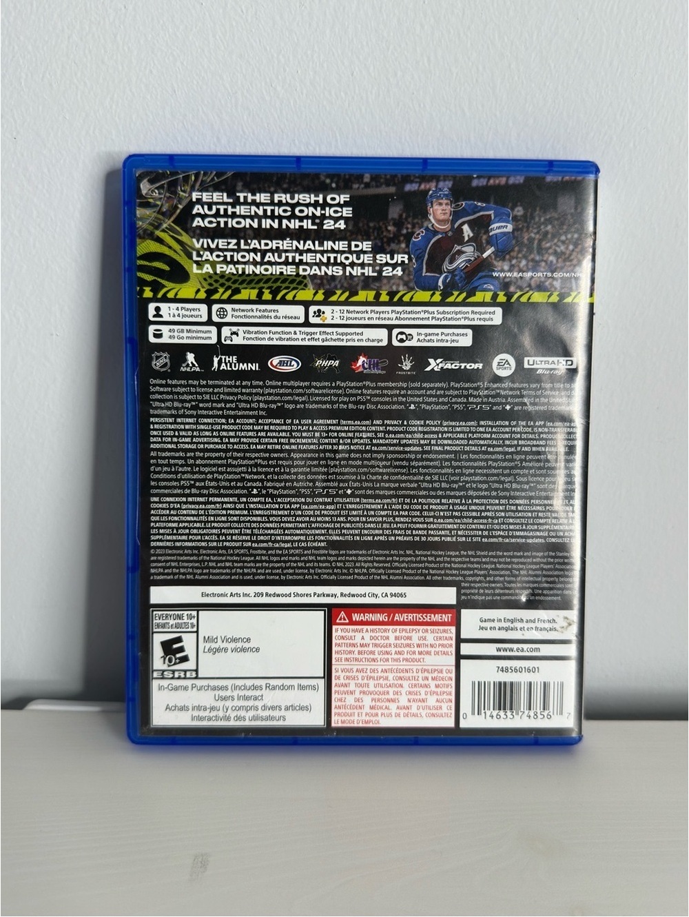 PS5 NHL 24 Sony PlayStation 5 Hockey Video Game Complete Great Condition - Picture 2 of 4